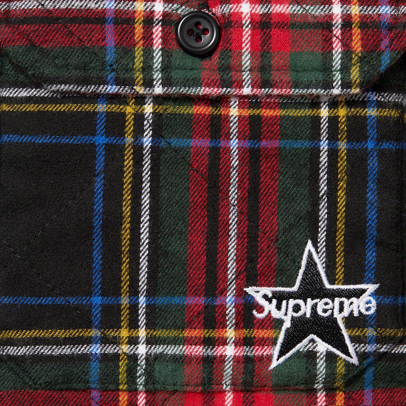 Quilted Plaid Flannel Shirt view 9